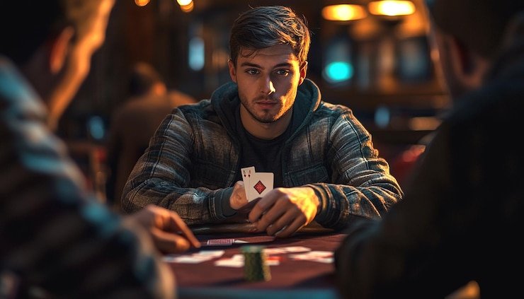 Casino-style entertainment interface featuring slots and themed games